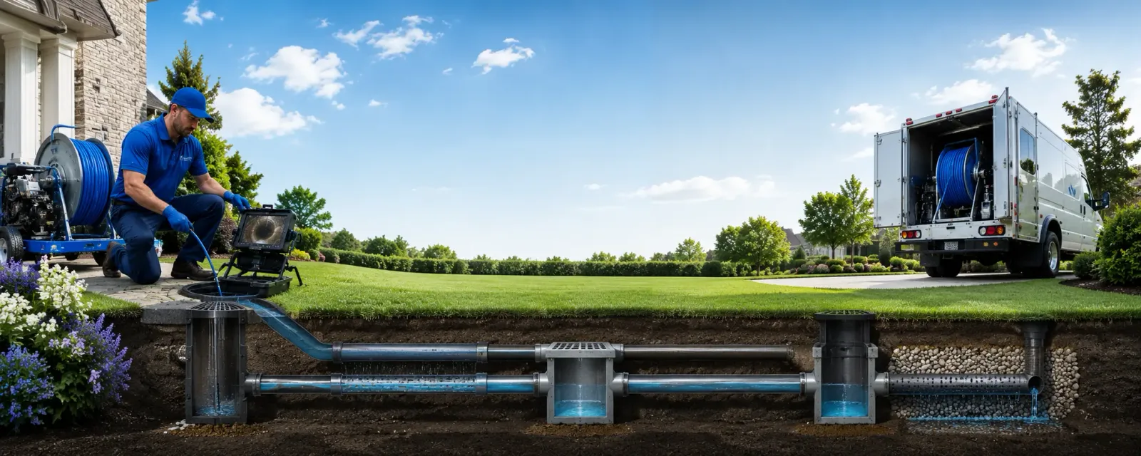 Outdoor drain cleaning information for Hartland, VT